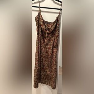 Avantlook Floral Dress - Red and Gold